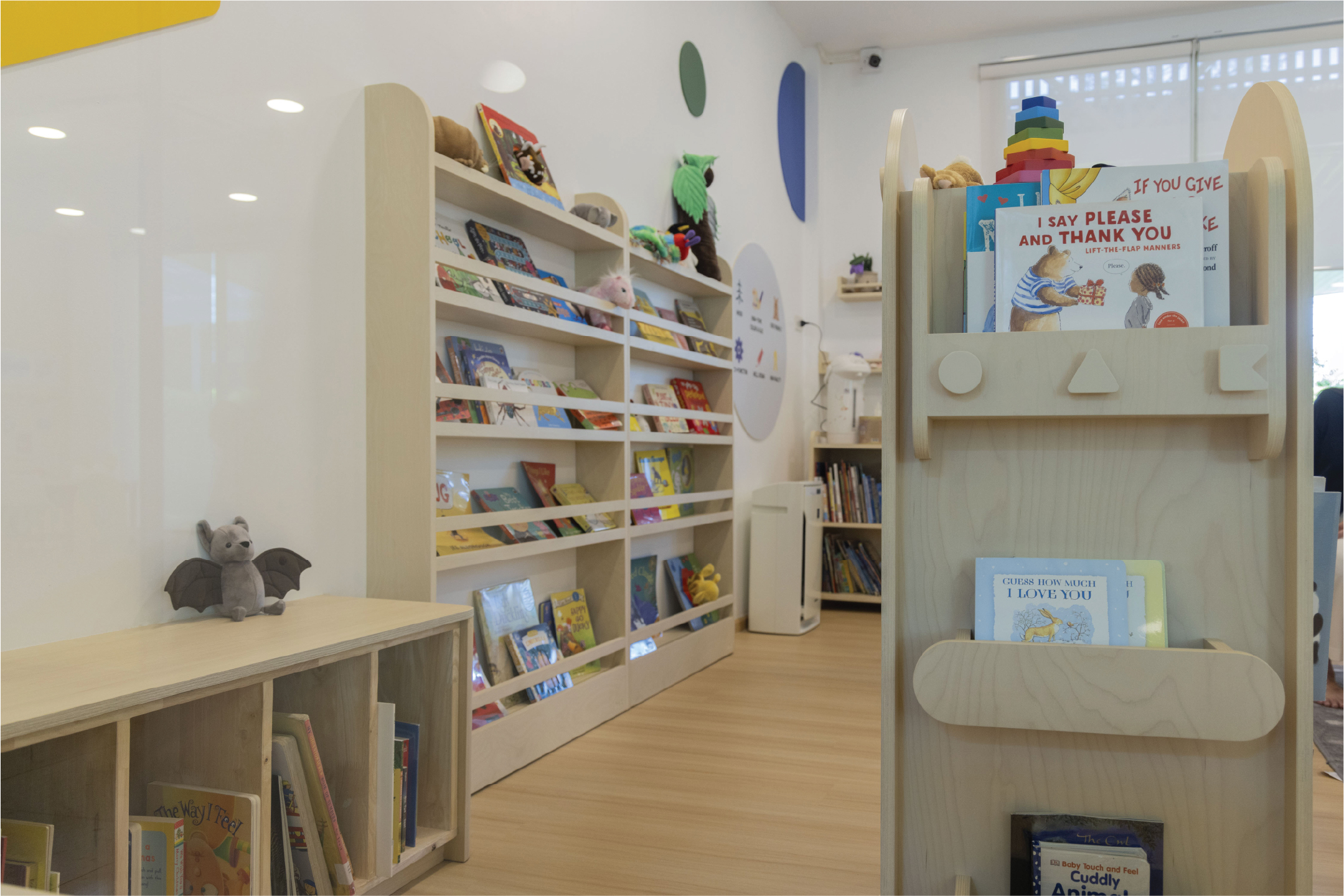 Anvida School indoor classroom and library